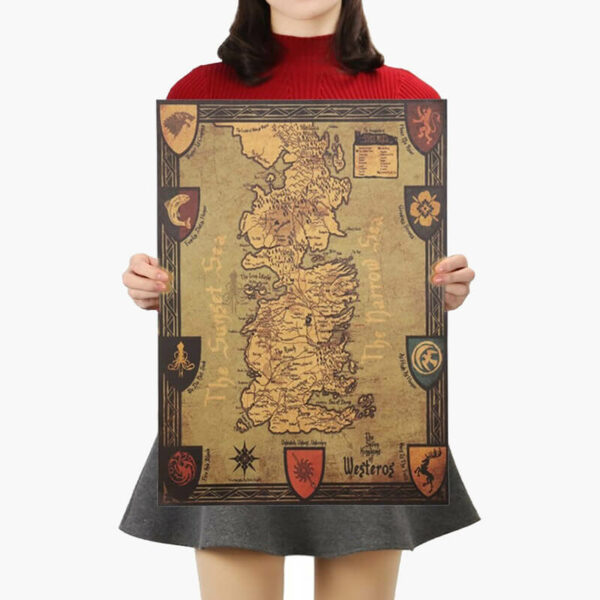 Poster Game of Thrones Map