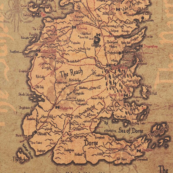 Poster Game of Thrones Map