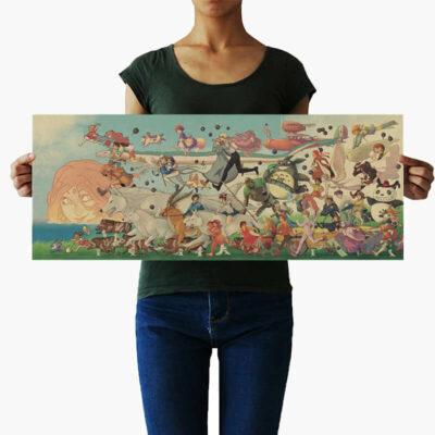 Poster Bota e Hayao Miyazaki