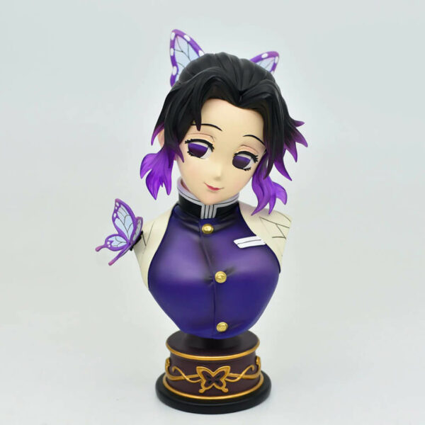 Figurë aksioni Shinobu Kocho në version bust me gjatësi 16cm është një personazh kryesor mbështetës i Demon Slayer.