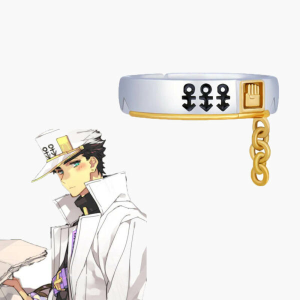 Kjo unazë personifikon më së miri personazhin Jotaro Kujo prandaj të gjithë ju që jeni fansa duhet patjetër ta bëni pjesë të koleksionit tuaj të animes.
