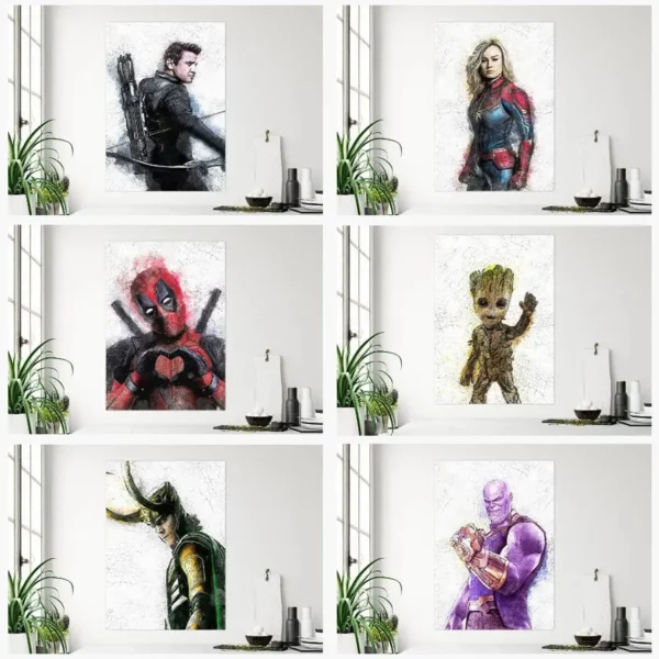 Poster Kanavace Marvel Characters